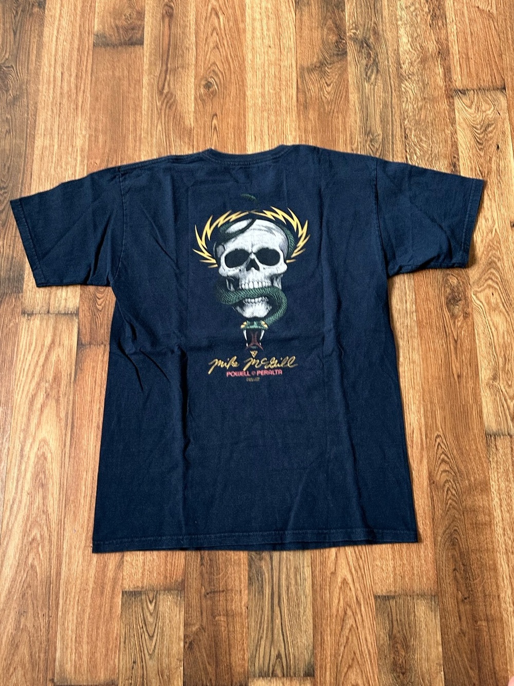 Powell Peralta Mike McGill SKULL AND SNAKE Skateboard T-Shirt Men’s Size Medium
